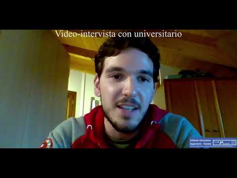 Peano Video Intervista studente Universitario