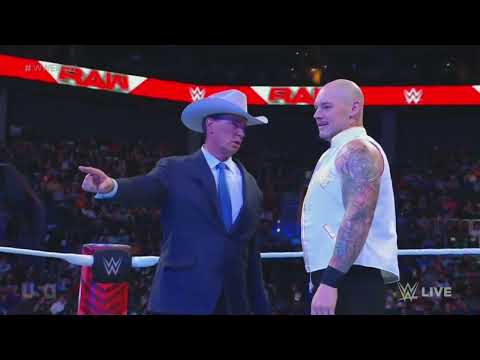 WWE RAW JOHNNY GARGANO VS BARON CORBIN 10/24/22