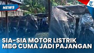 Sia-sia Begini Penampakan Motor Listrik MBG di Bogor Mangkrak Cuma jadi Pajangan