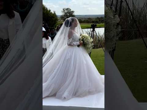 Princess on her walk to her Prince ❤️ #bride #ugandanweddings #kwanjula