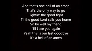 One Hell Of An Amen Brantley Gilbert Lyrics