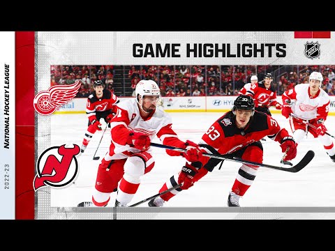 Red Wings @ Devils 10/15 | NHL Highlights 2022