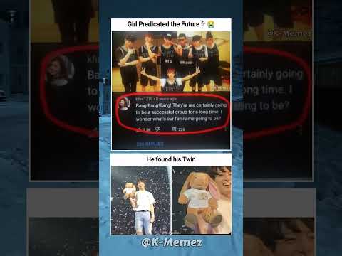 She predicted the future 😭💜 #kpop #kpopmemes #bts #btsmemes #jungkook #memes #funny #btsarmy #jin