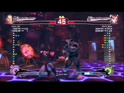 Ixion_90 (Dan) Vs Kil-5_Man (Chun Li) SSF4 AE Ranked Matches - PSN
