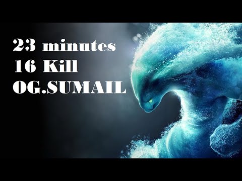 OG.Sumail Pro Morphling 16 Kill in 23 Minutes game （Must Watch）