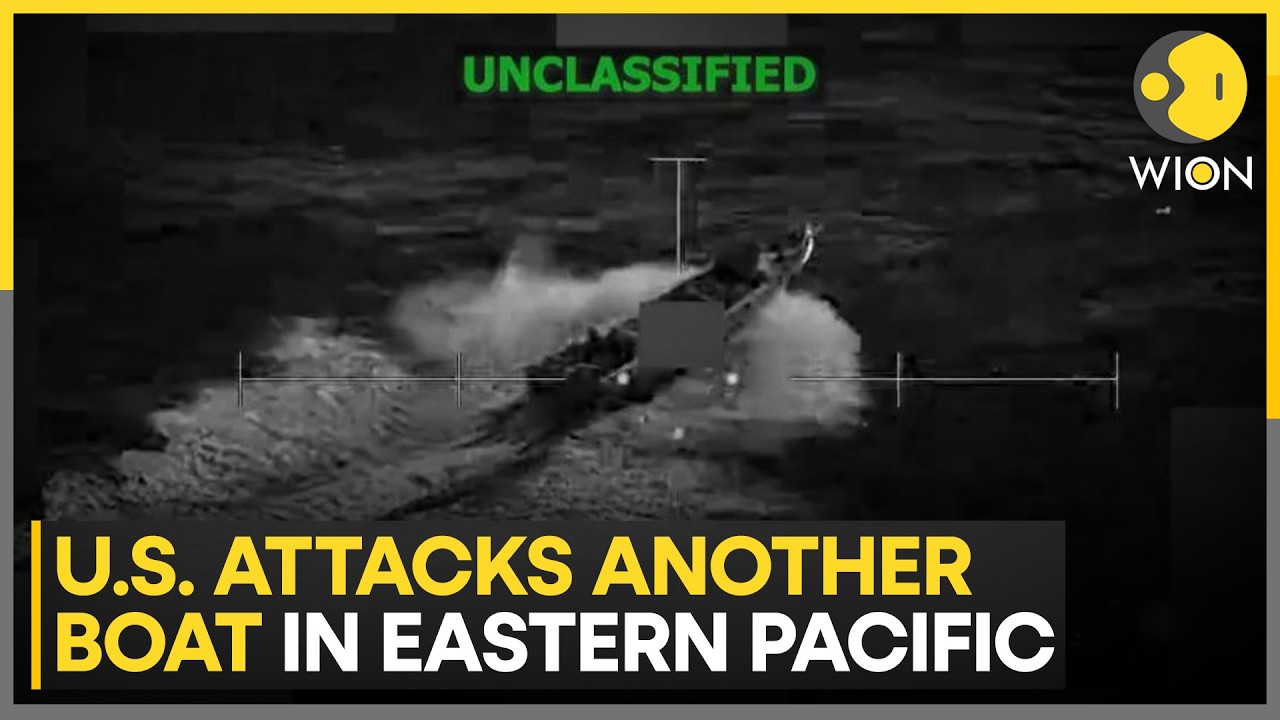 US SOUTHCOM Releases Footage of Attack on 'Alleged Drug Boat' | WION