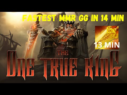 IMMORTAL WRAITH KING TI10 Skeleton King is Back Pro Gameplay 7.26 Dota 2 | 14 Min GG easy win 8k MMR