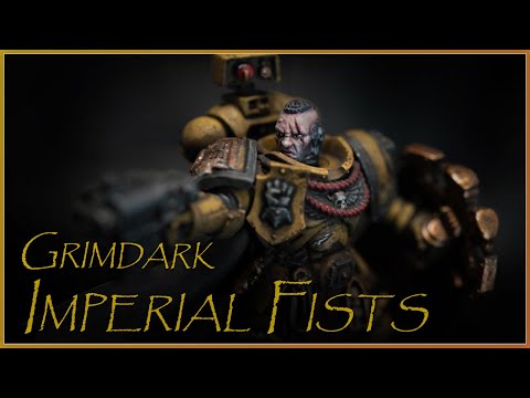 How to paint GRIMDARK Imperial Fists!