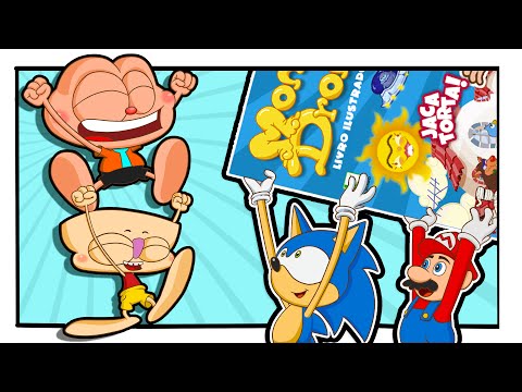 Capa de Mongo e Drongo descobrem que SONIC, MARIO e PIKACHU colecionam FIGURINHAS de Mongo e Drongo