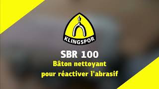 SBR 100 FR - Bâton nettoyant pour BANDES et DISQUES ABRASIFS