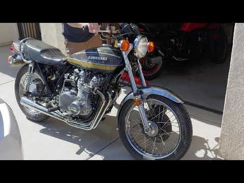 Kawasaki z1 900 rebuilt eng 1st start up