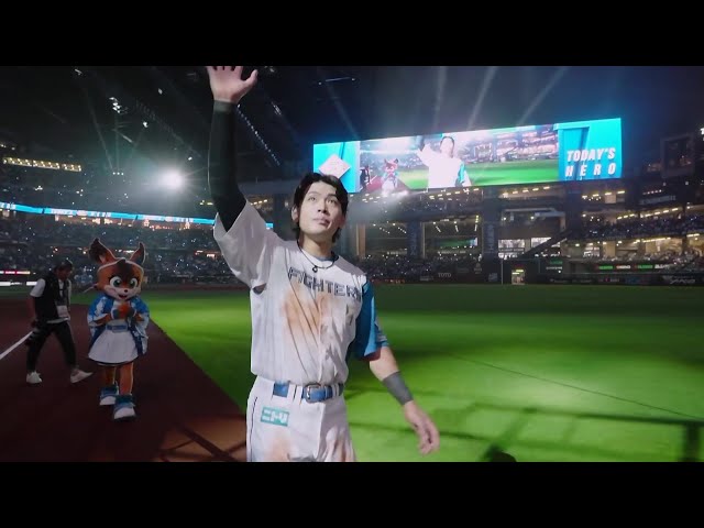 ファイターズ・野村佑希選手ヒーローインタビュー 8月19日 北海道日本ハムファイターズ 対 オリックス・バファローズ