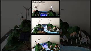 Renewable energy sources #workingmodel#shorts#viral  #science #education#diy#solar #wind#hydropower