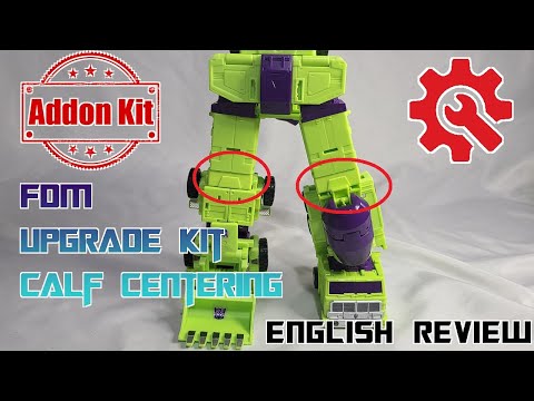 Video Review - FDM - Upgrade kit - Calf Centering - Studio Series 86 Devastator