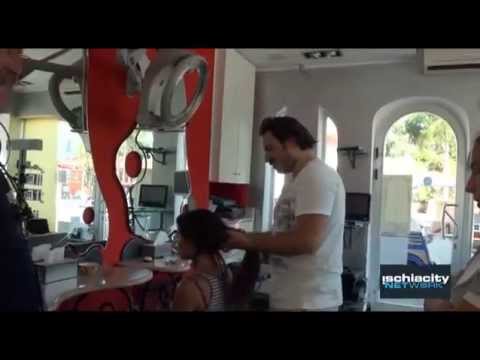 Backstage del servizio fotografico ad Elena Nemirich