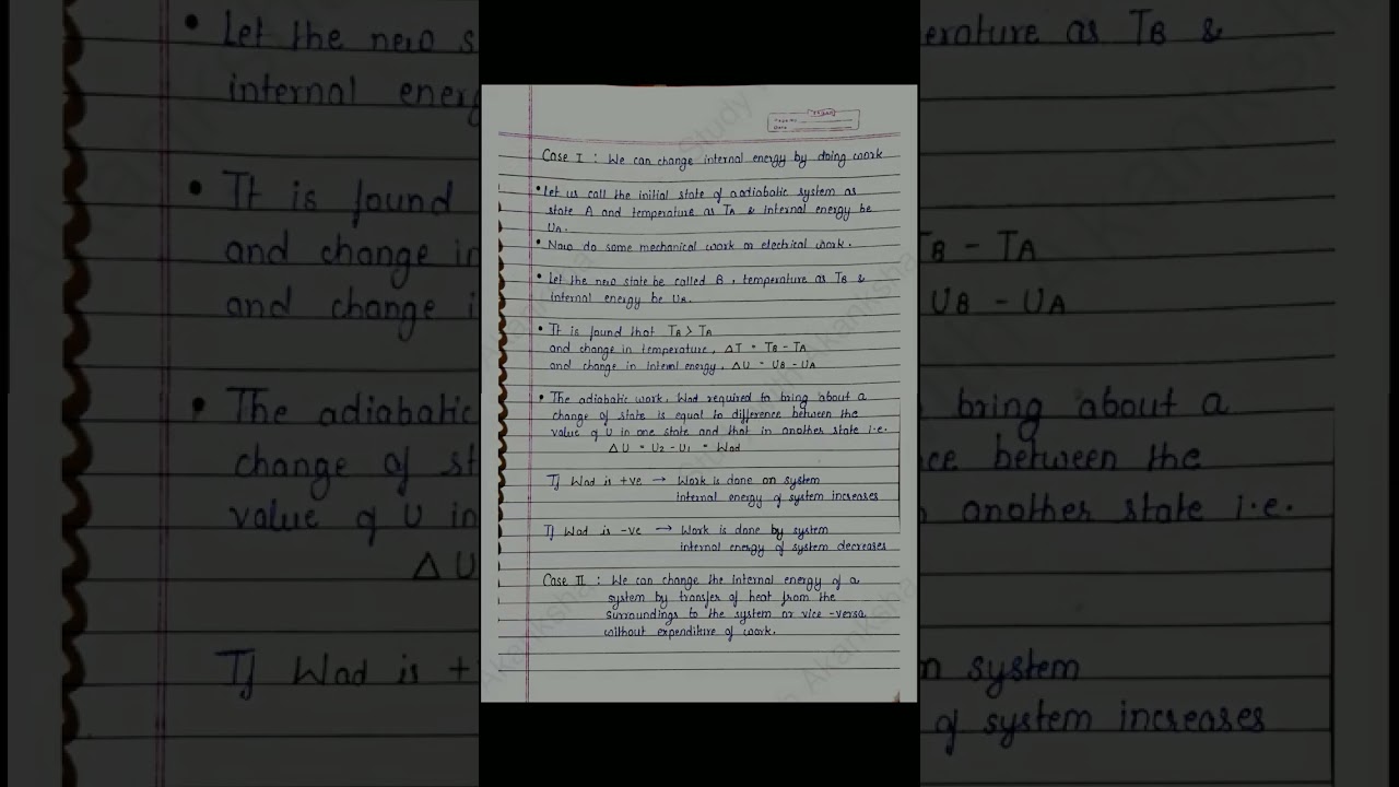 Class 11 chemistry | Thermodynamics handwritten note | JEE | NEET | CBSE | NCERT | BSEB | BOARD EXAM