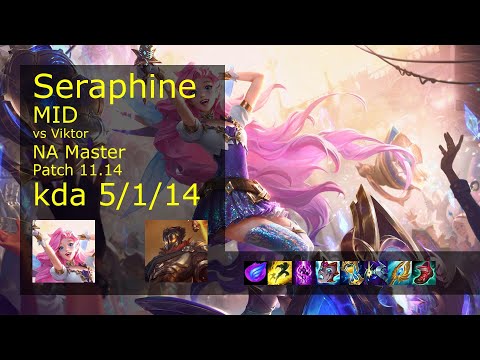 Seraphine Mid vs Viktor - NA Master 5/1/14 Patch 11.14 Gameplay