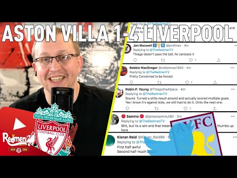 ASTON VILLA 1-4 LIVERPOOL | LIVERPOOL FAN REACTIONS