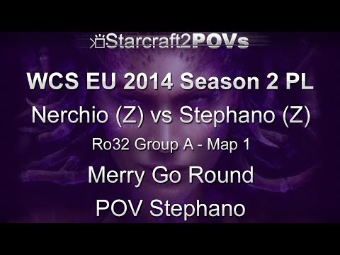 SC2 HotS - WCS EU 2014 S2 PL - Nerchio vs Stephano - Ro32 Group A - Map 1 - Merry Go - Stephano