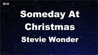 Karaoke♬ Someday At Christmas - Stevie Wonder 【No Guide Melody】 Instrumental