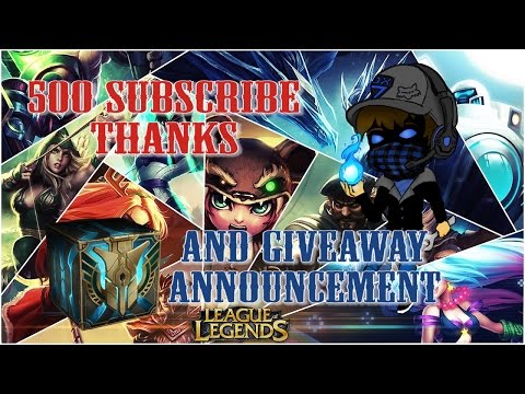 DarkuleFox - 500 Subscribes  Thanks and Giveaway Announcement