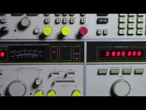 HP 8672A in operation