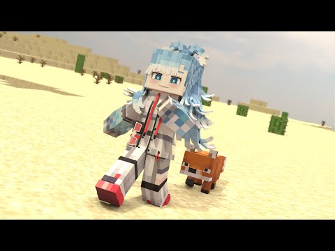 Animated moment of Kobo with Jerry |  Minecraft Hololive Animation