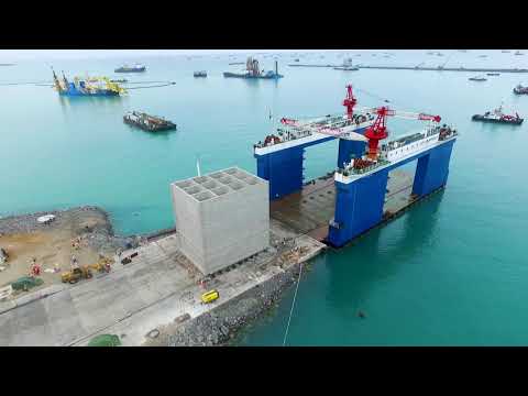 The Quay Wall construction at MPS using Caissons cast on land