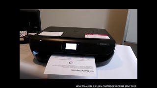 HOW TO ALIGN & CLEAN CARTRIDGES FOR HP ENVY 5020 ALL IN ONE WIRELESS PRINTER