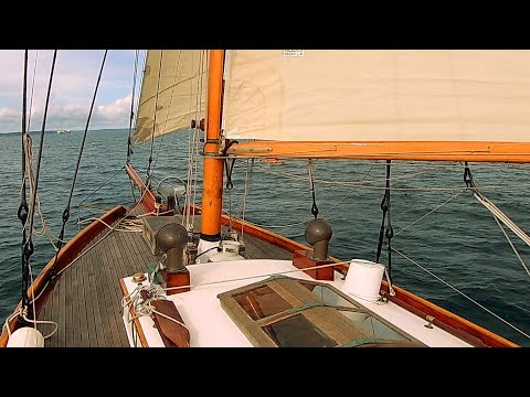 A Winter Sail on a Wooden Boat