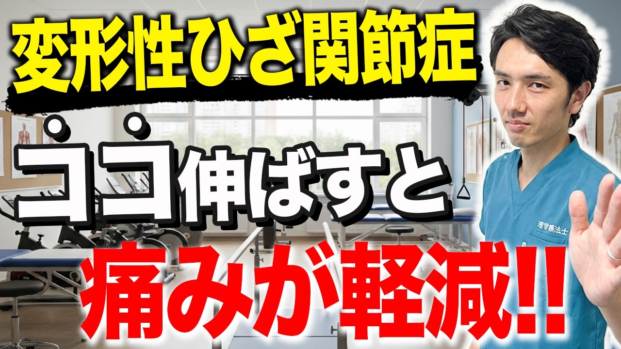 病院勤務の理学療法士が、ひざ痛を軽減できるコツを紹介します！