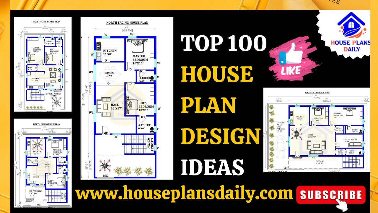 Top 100 House Plan Design Ideas | Simple Ghar ka Naksha