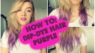HOW TO: DIP-DYE HAIR PURPLE | MELISSA MIXES