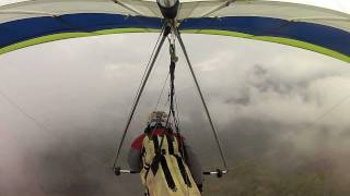 preview picture of video 'Hang gliding in the clouds: Valle de Bravo'