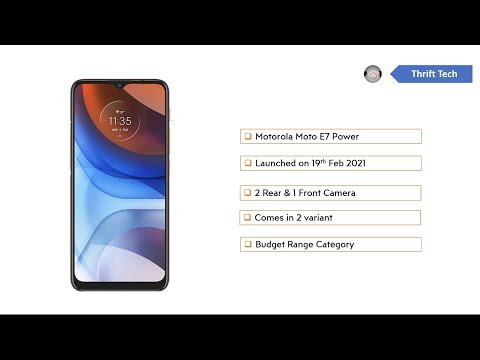 Motorola MOTO E7 POWER OVERVIEW 📱📱📱