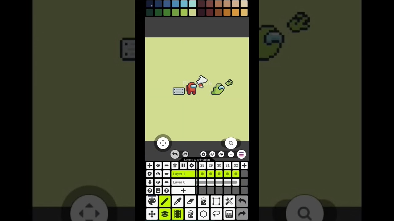 Animations Pixel Studio Mobile #shorts #pixelstudio #tutorial #pixelart