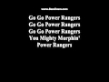 Mighty Morphin Power Rangers Full Song With Lyrics