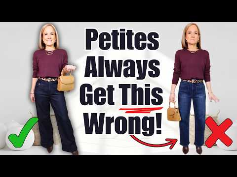 Petite? You're Wearing Wide Leg Jeans Wrong! (And How To Fix)