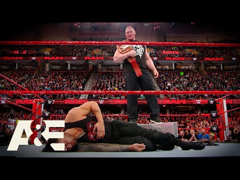 The INTENSE Birth of Brock Lesnar & Roman Reigns' Rivalry | WWE Rivals | A&E