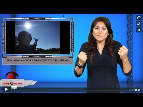 Sign1News anchor begins weight loss journey (ASL - 9.8.19)