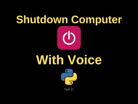 Shutdown Computer With Voice In Python