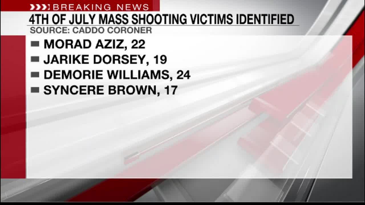 Caddo coroner identifies 4 men killed in mass shooting