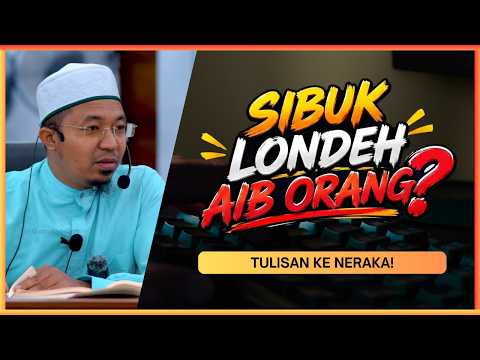 Dosa Sebar Aib Nak Tebus Macam Mana? | Ustaz Mohd Khairul Abdan