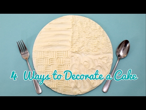 How To Decorate A Cake Using A Spoon How To Decorate A Cake Using A Spoon