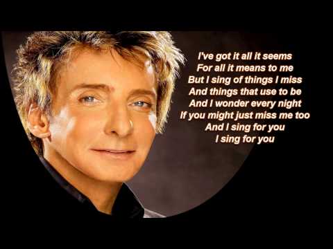 This One's For You + Barry Manilow + Lyrics / HD