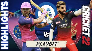 Play Off - 𝗿𝗿 𝘃𝘀 𝗿𝗰𝗯 Rajasthan Royals vs Royal Challengers Bangalore Match Highlights IPL 15 Cricket