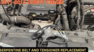 2011-2015 Chevy cruze  serpentine belt and tensioner replacement