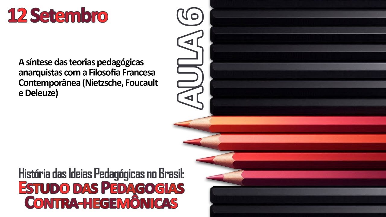 AULA 6 A síntese das teorias ped. anarquistas c/ a Fil. Francesa Contemp. Nietzsche+Foucault+Deleuze