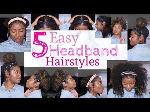 5 Easy Headband Styles on Natural Hair