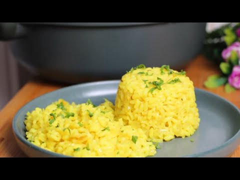 Easy and Delicios rice pilaf with turmenic - Flavorful side dish